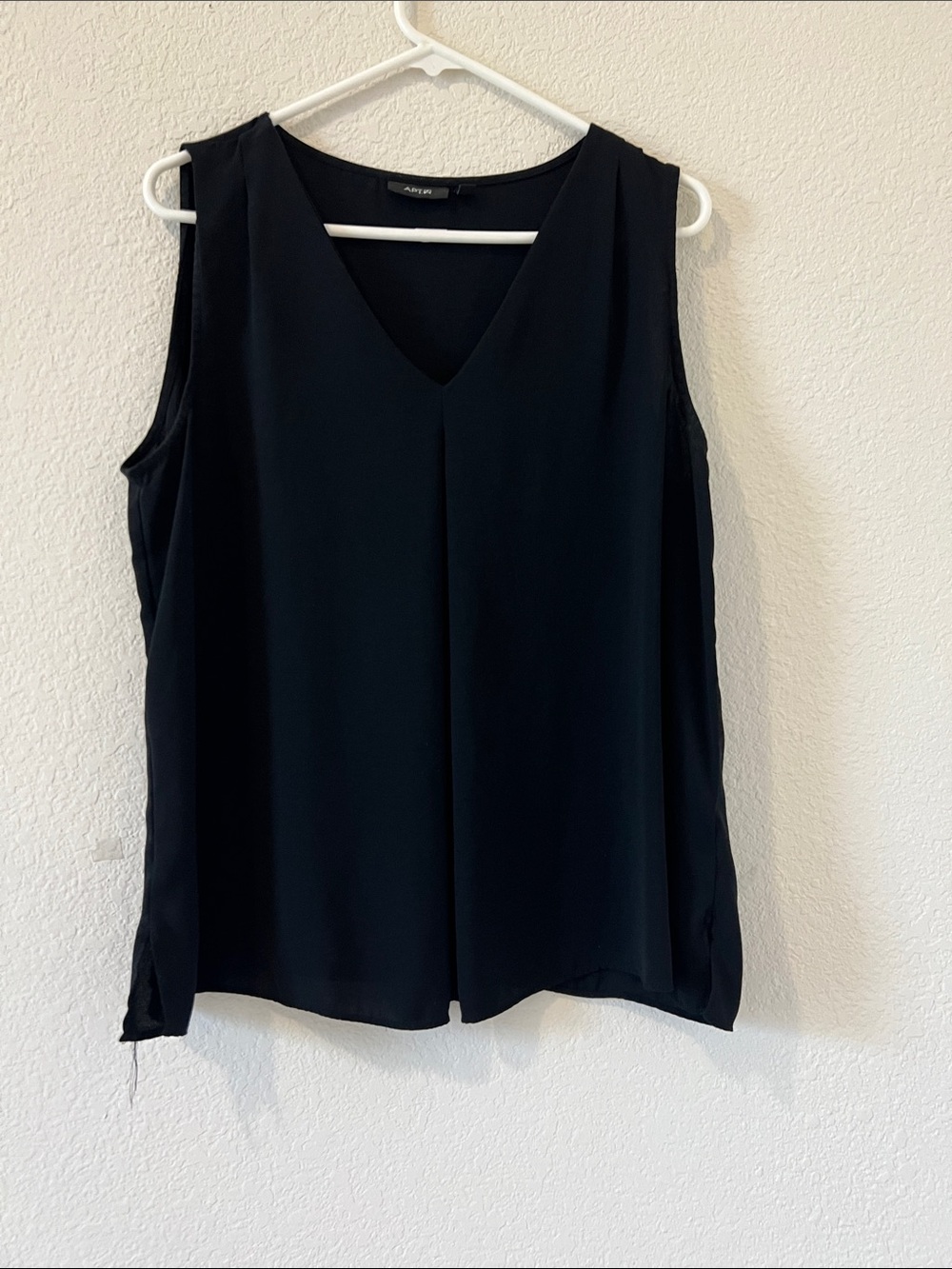 a new day Black Sleeveless V-Neck Drapey Camisole